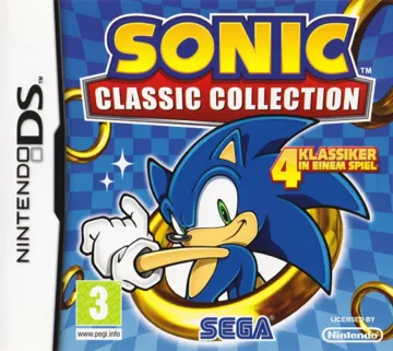 Sonic Classic Collection (Europe) (En,Fr,De,Es,It) (NDSi Enhanced) box cover front